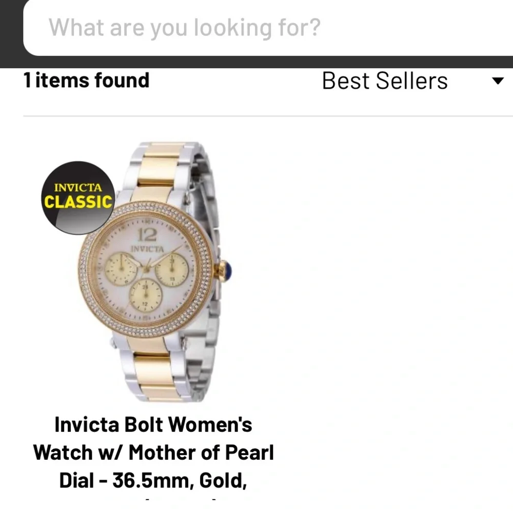 Invicta Bolt Women's Watch‎ w/ Mother of Pearl Dial - 36.5mm, Gold, Steel